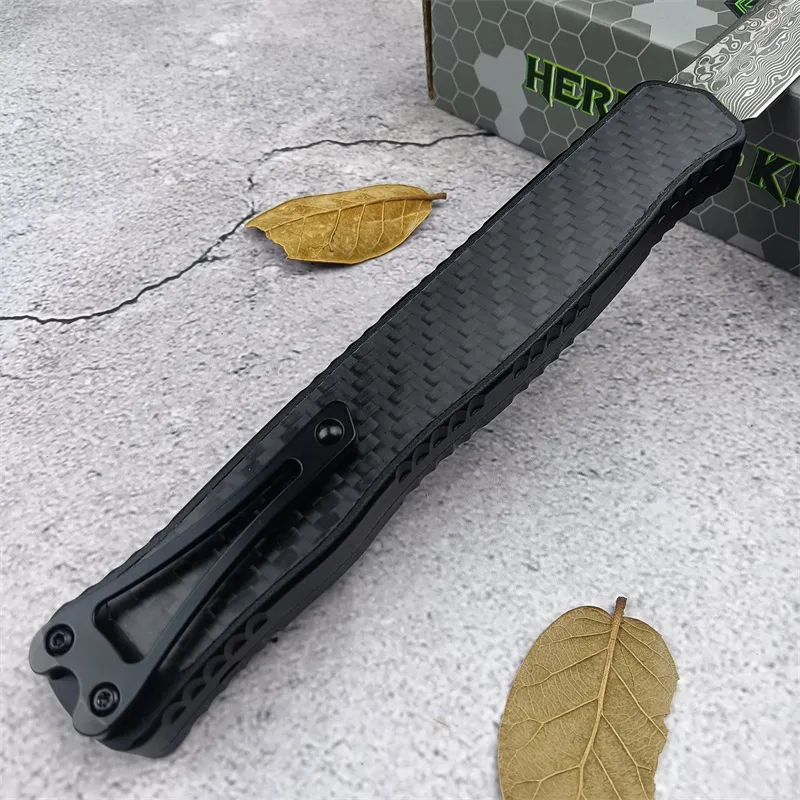 2024 NUEVO CLERICO HERETICO II Cuchillo táctico asistido Cuchillos de bolsillo de bolsillo Alta rigidez Damasco Cuchillo EDC Her
