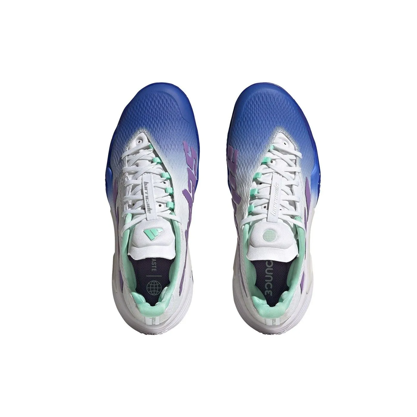Adidas Barricade Clay Blanco Azul Mujer