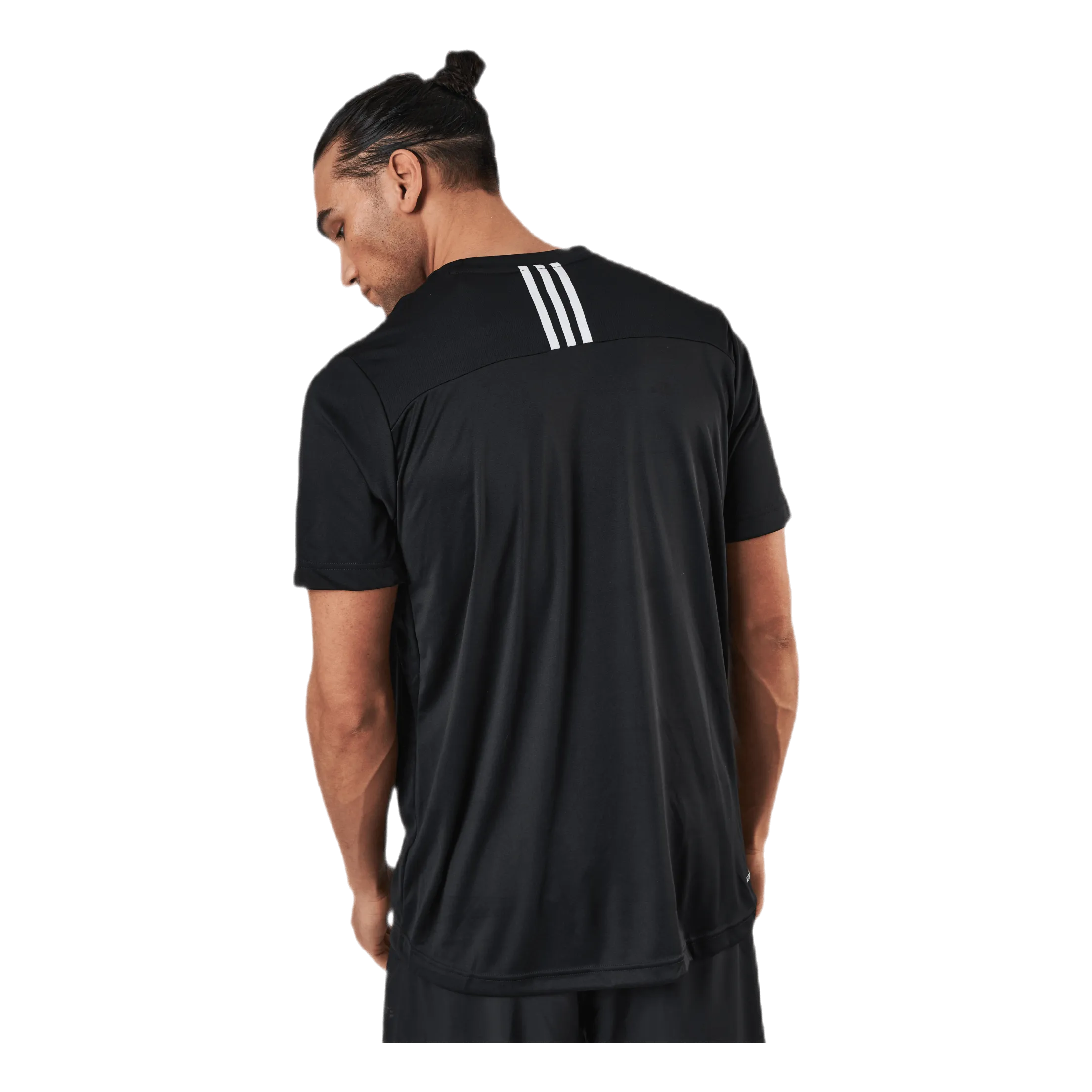 ADIDAS D2M 3 STRIPES TSHIRT BLACK / WHITE