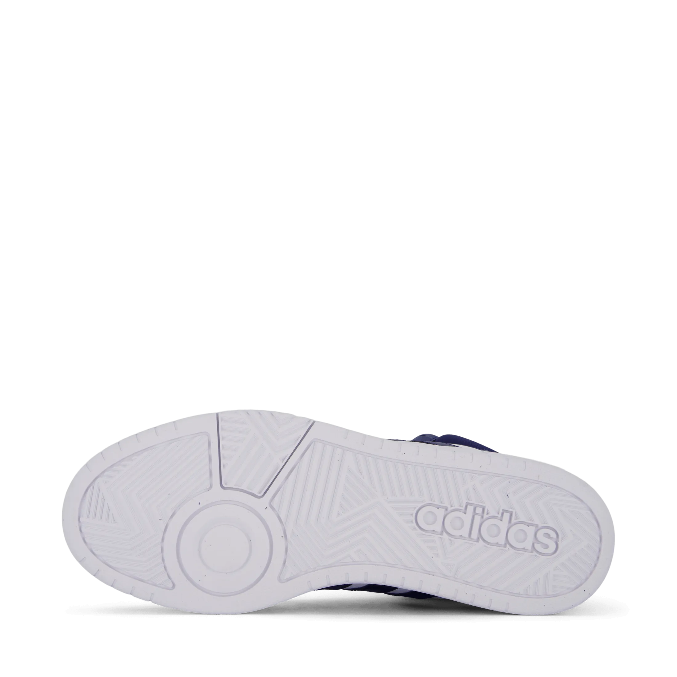 Adidas Hoops 3 Mid Lifestyle Basketball Classic Vintage Shoes Cloud White / Dkblue / Dkblue
