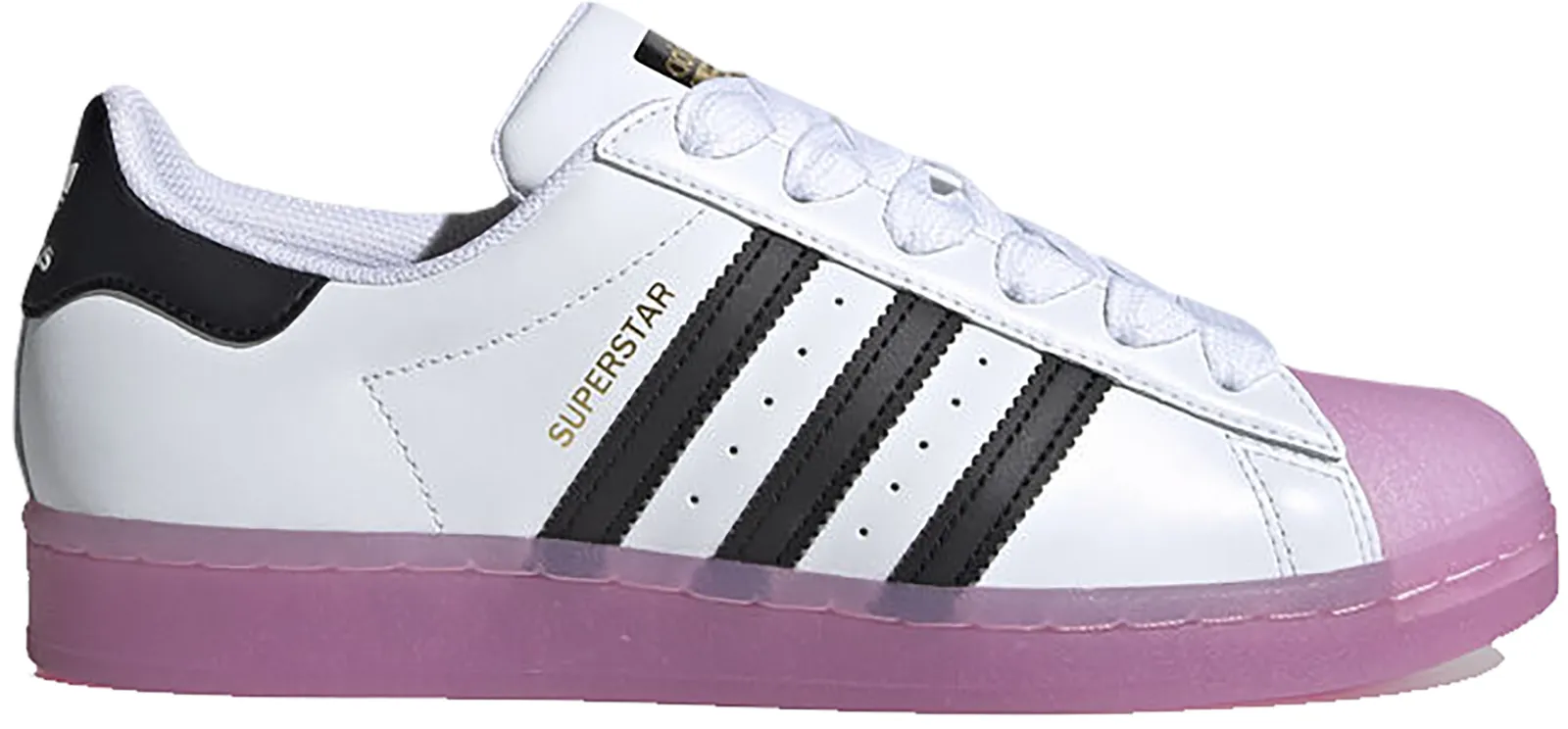 adidas Originals Superstar White Black Shock Purple W