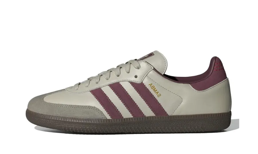 adidas Samba OG 'Putty Grey Maroon'