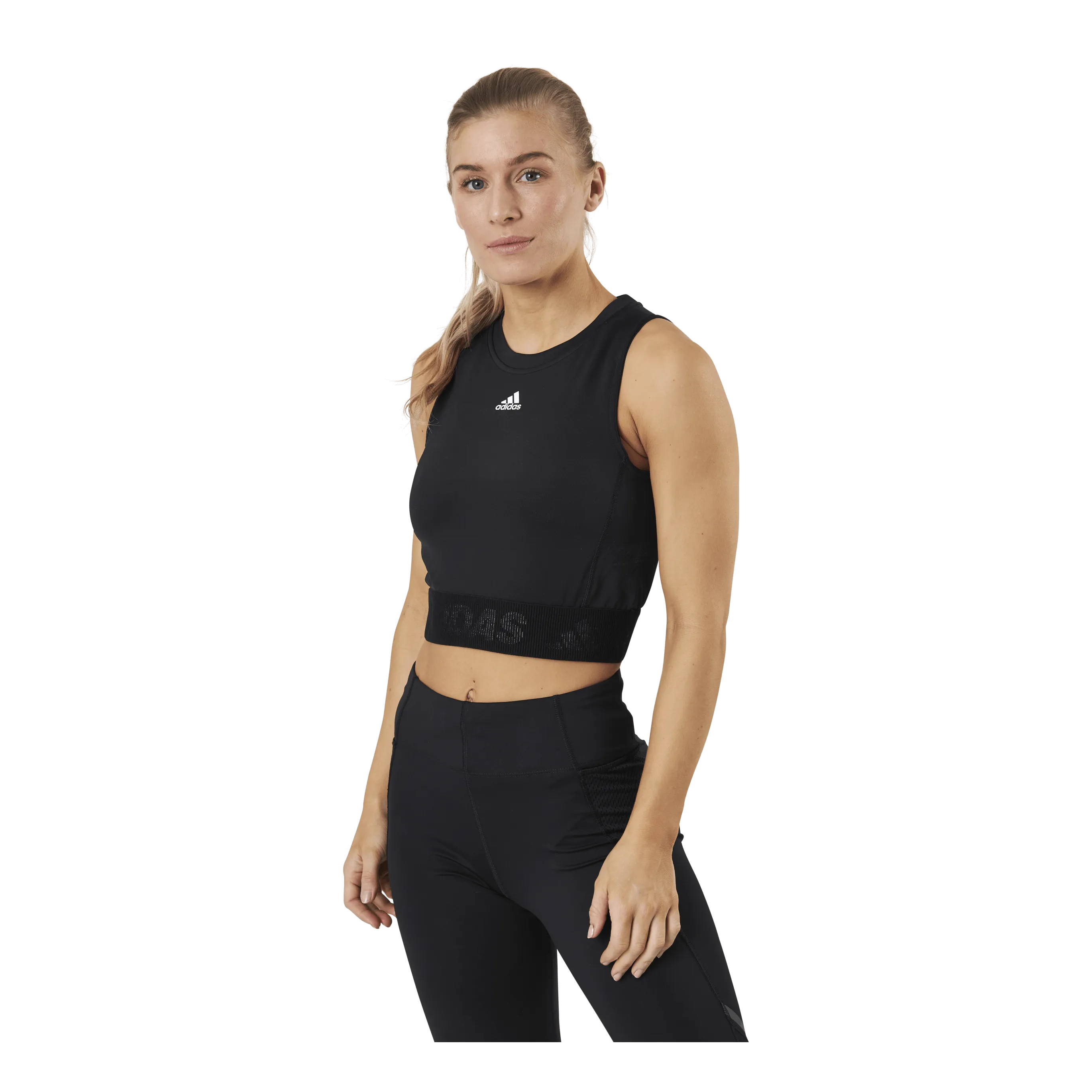 Adidas Techfit Crop Black / White