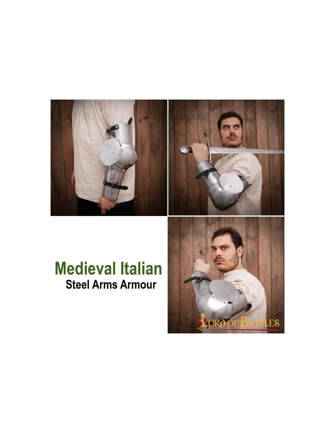 Armadura Italiana de brazo funcional