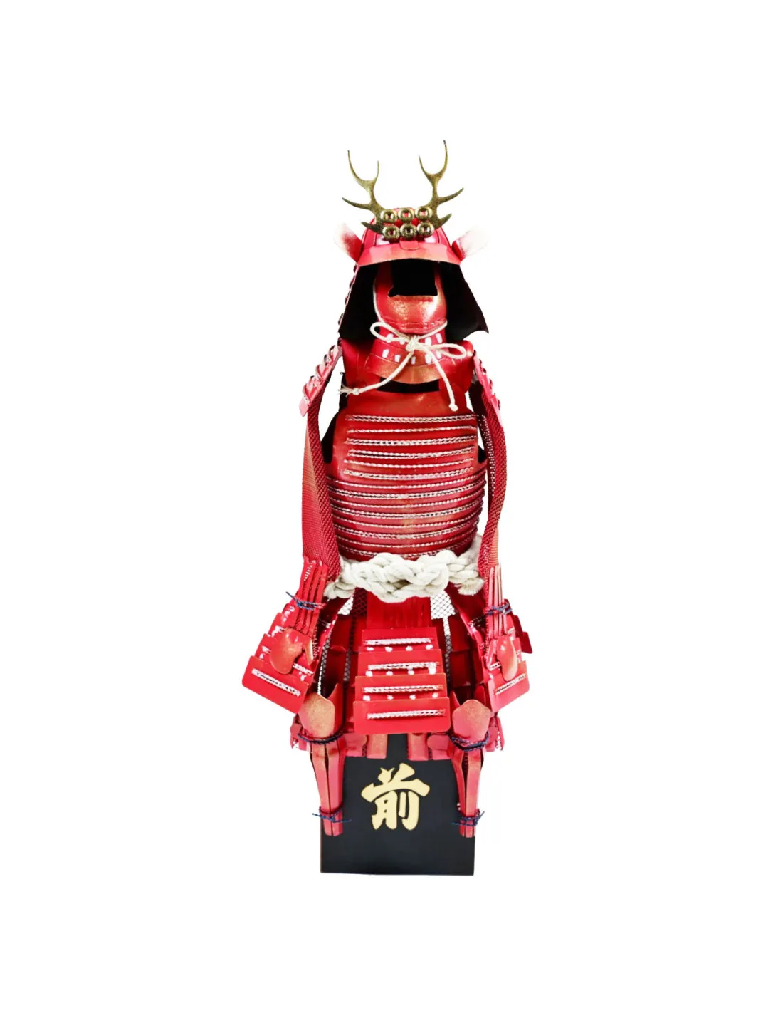 Armadura Japonesa en miniatura, acabado rojo