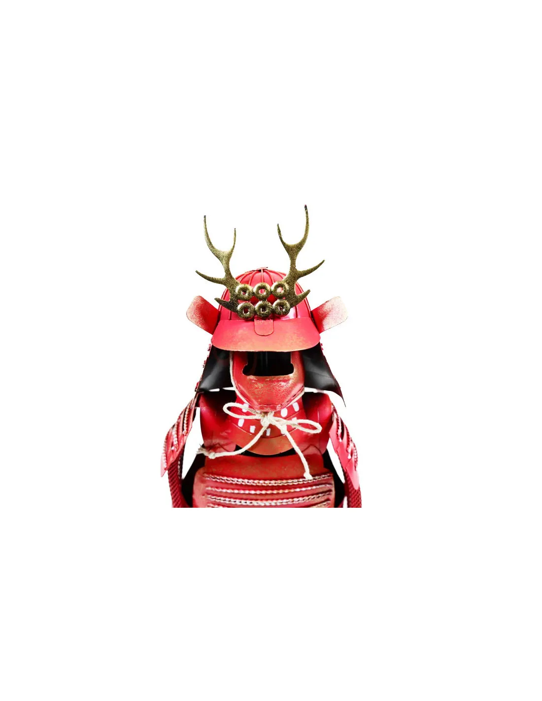 Armadura Japonesa en miniatura, acabado rojo