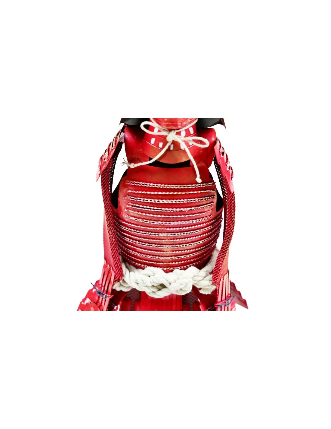 Armadura Japonesa en miniatura, acabado rojo