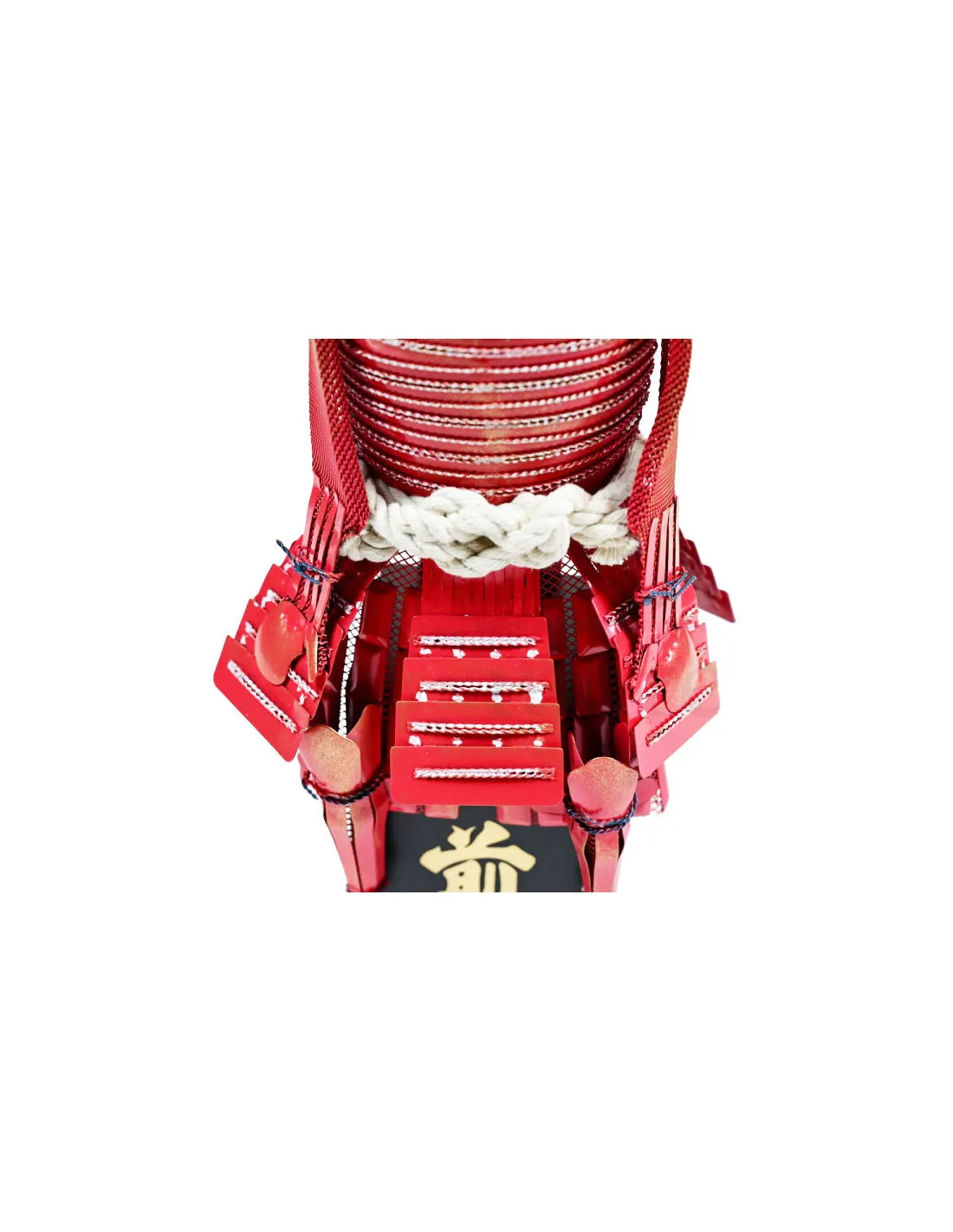 Armadura Japonesa en miniatura, acabado rojo