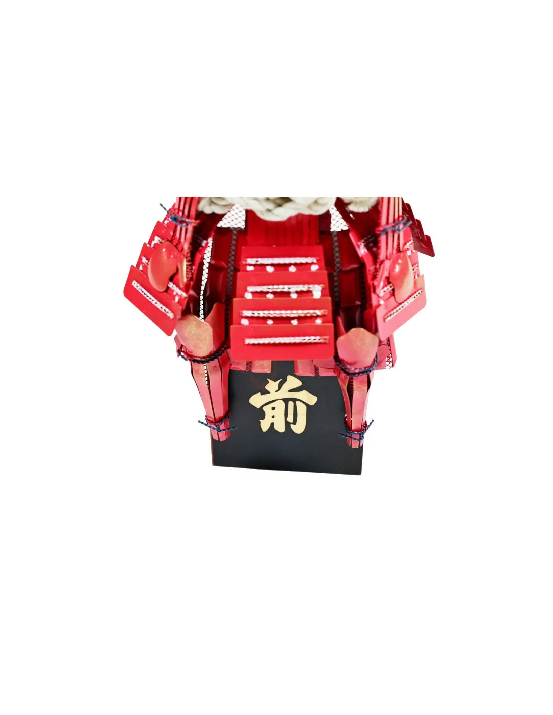 Armadura Japonesa en miniatura, acabado rojo
