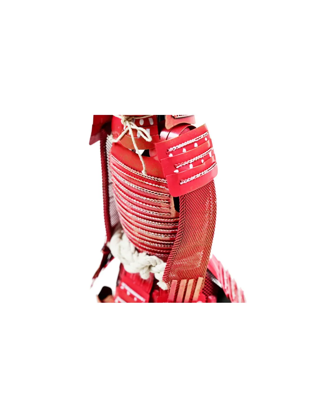 Armadura Japonesa en miniatura, acabado rojo