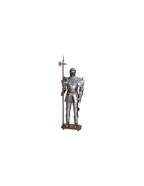 Armadura medieval con lanza