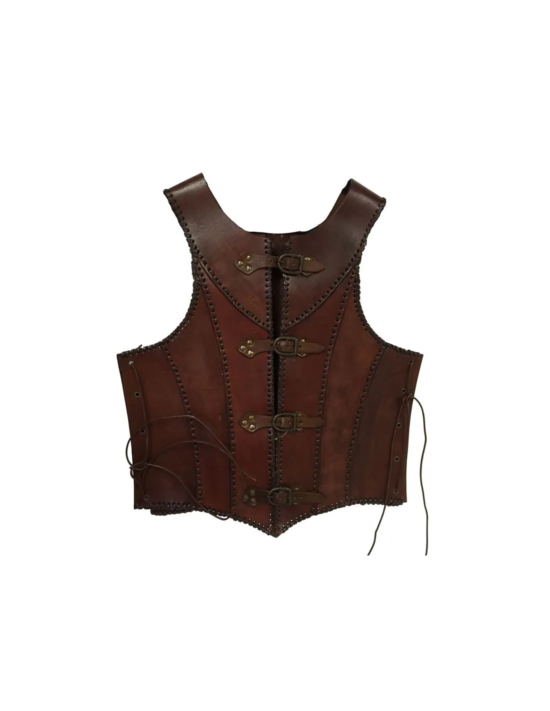 Armadura medieval cuero marrón