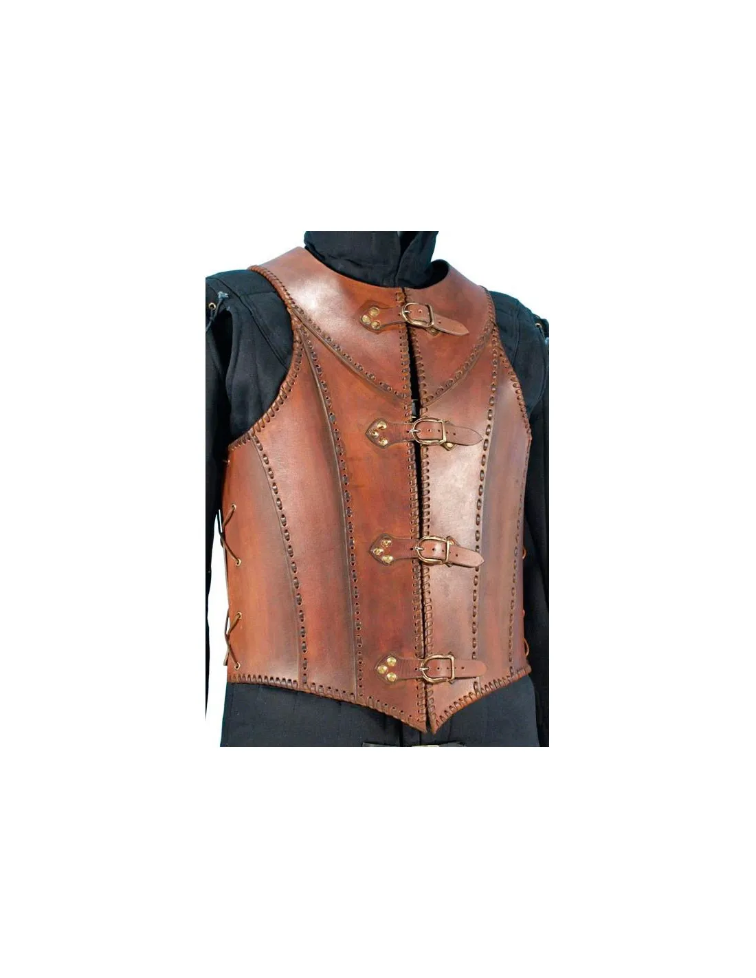 Armadura medieval cuero marrón