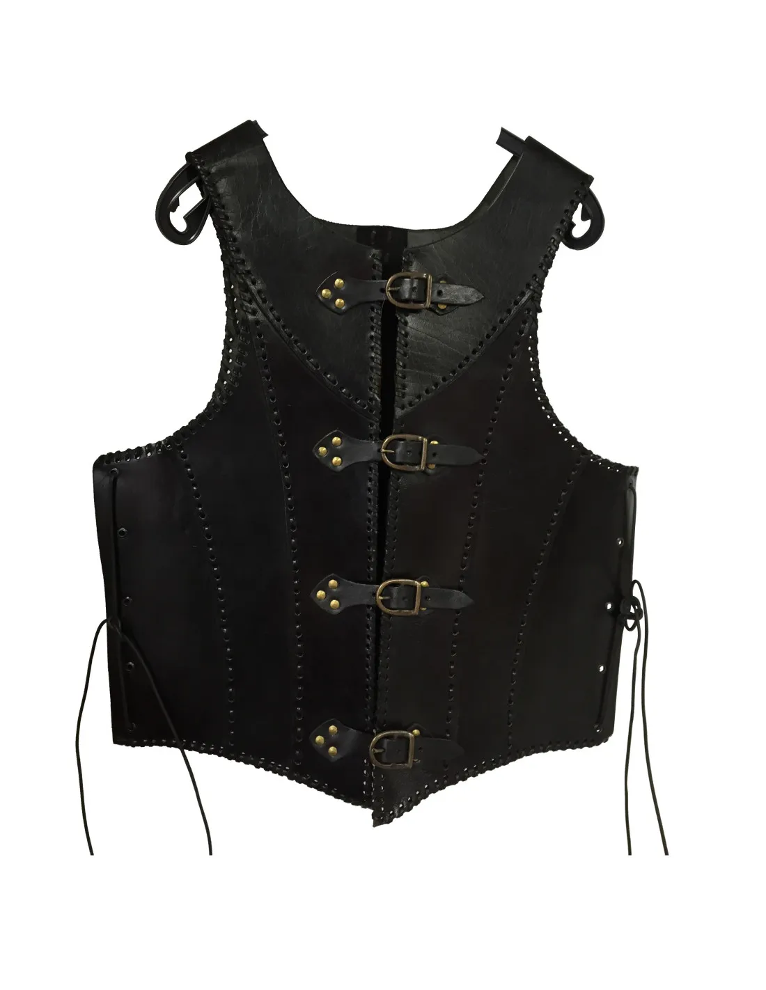 Armadura medieval cuero negro