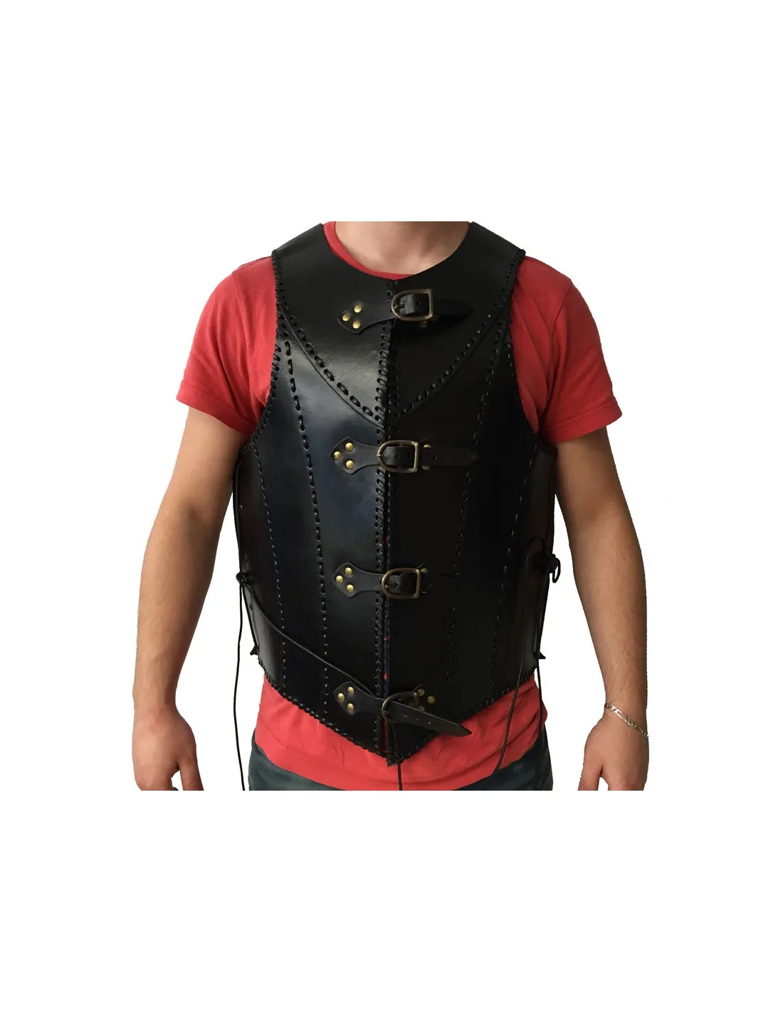 Armadura medieval cuero negro