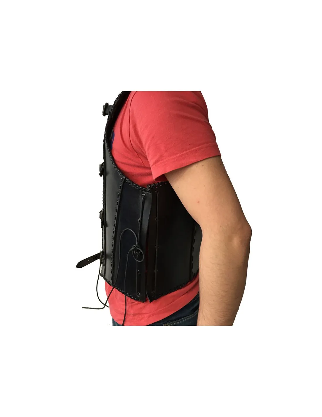 Armadura medieval cuero negro