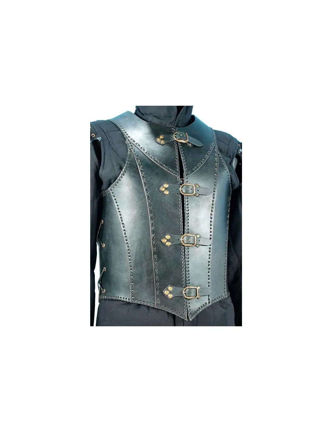 Armadura medieval cuero negro