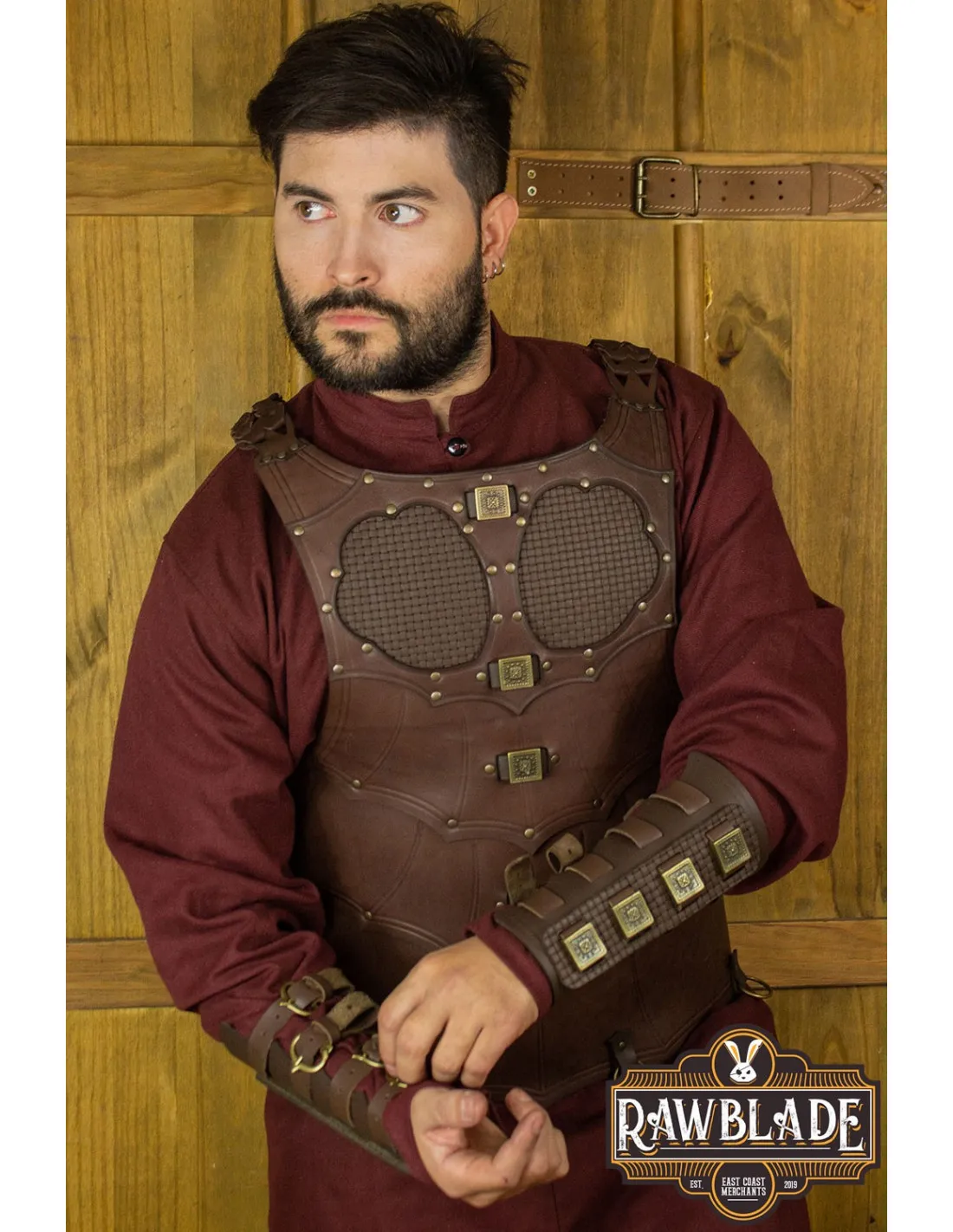 ARMADURA MEDIEVAL EDEKAN  MARRóN