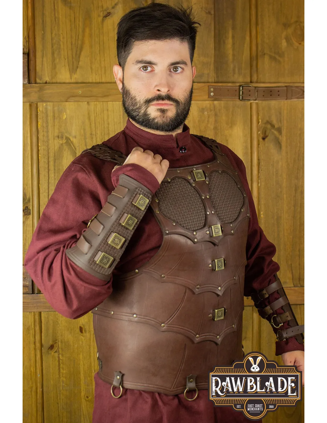 ARMADURA MEDIEVAL EDEKAN  MARRóN
