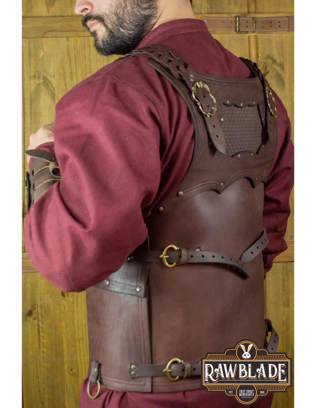 ARMADURA MEDIEVAL EDEKAN  MARRóN