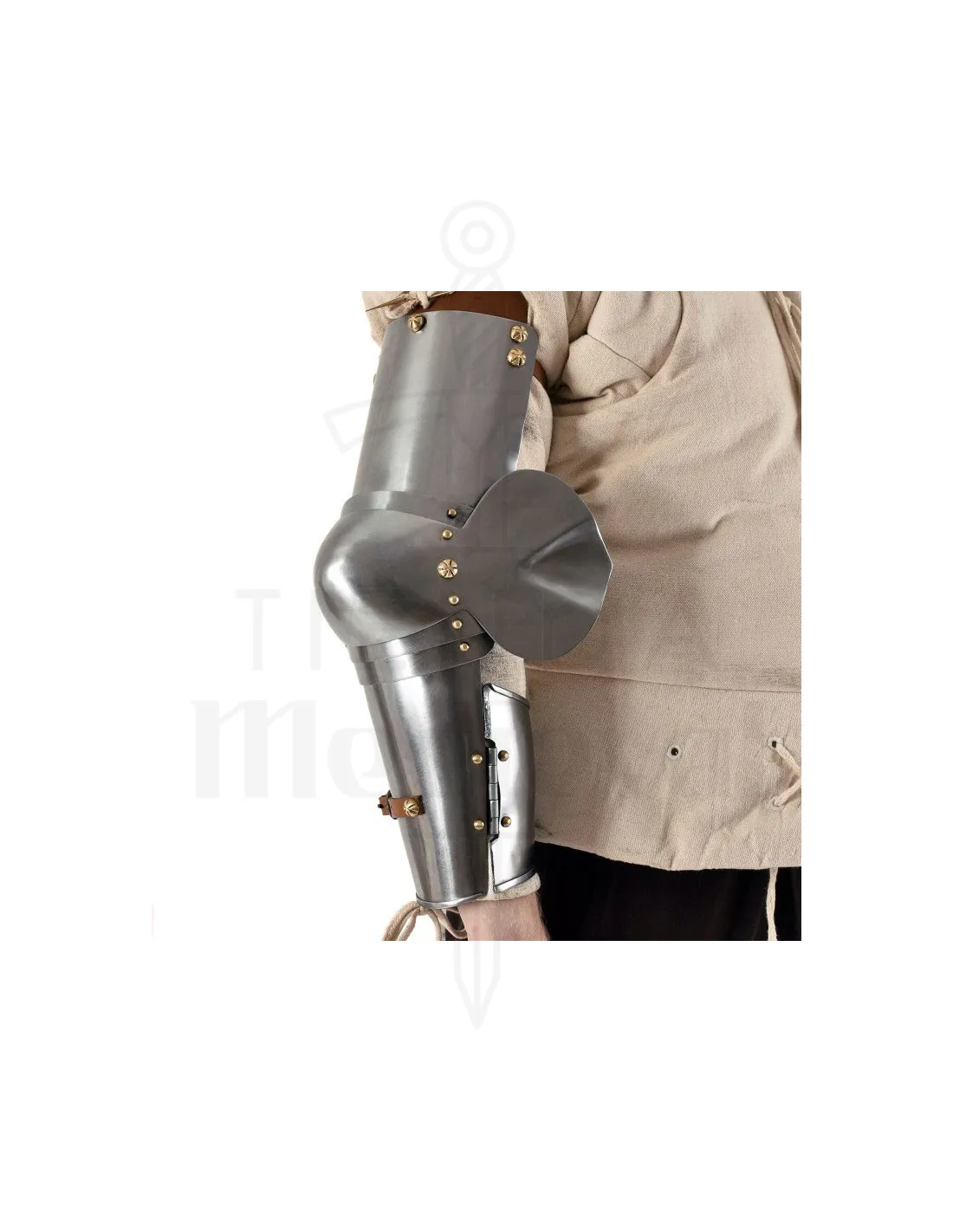 Armadura medieval para los brazos