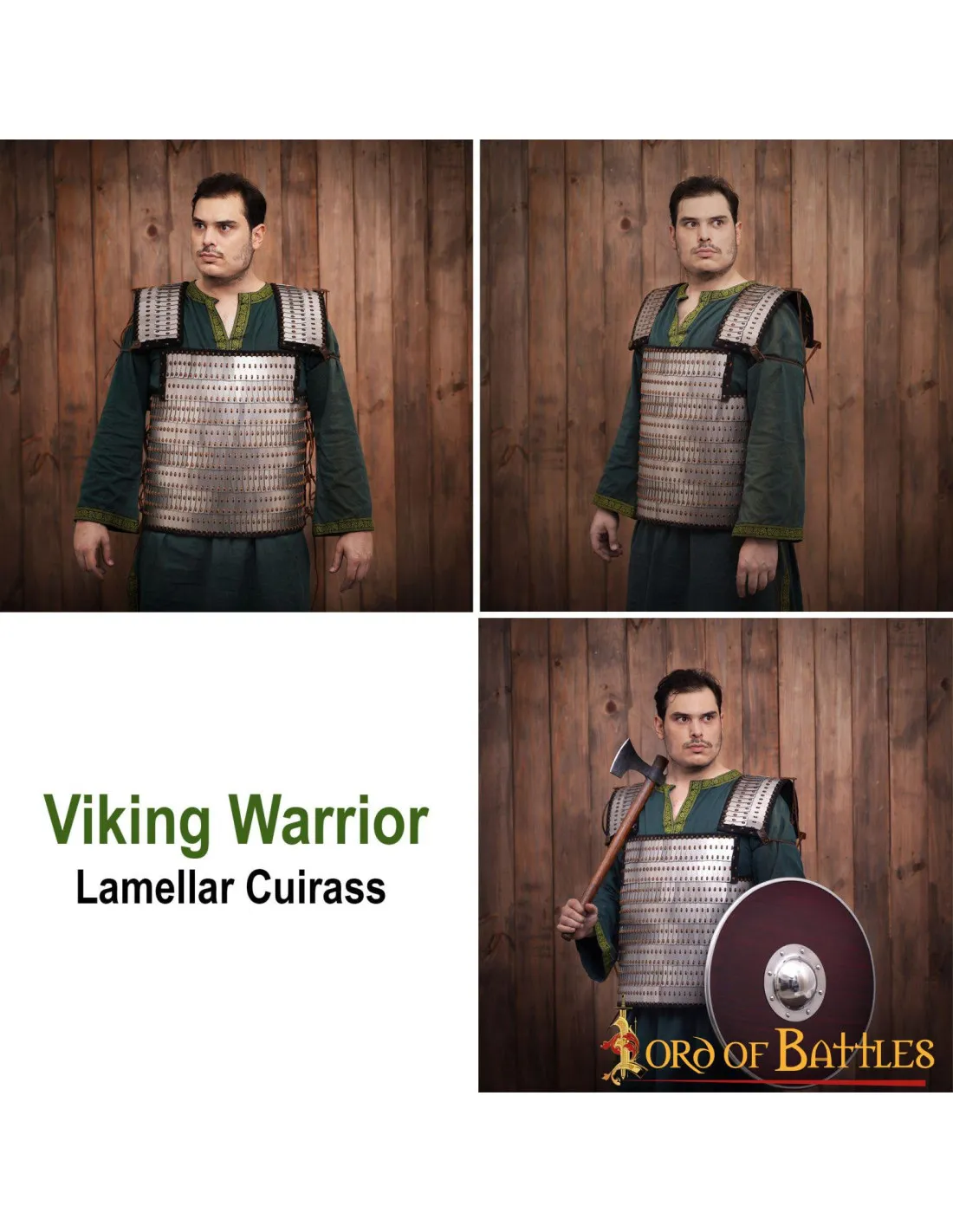 Armadura vikinga de escamas con lamas y placas Visby