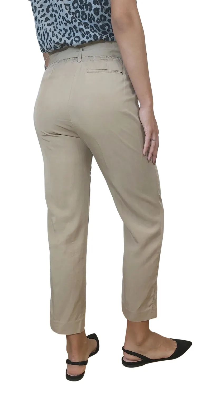 AWADA Pantalón Baggy Café