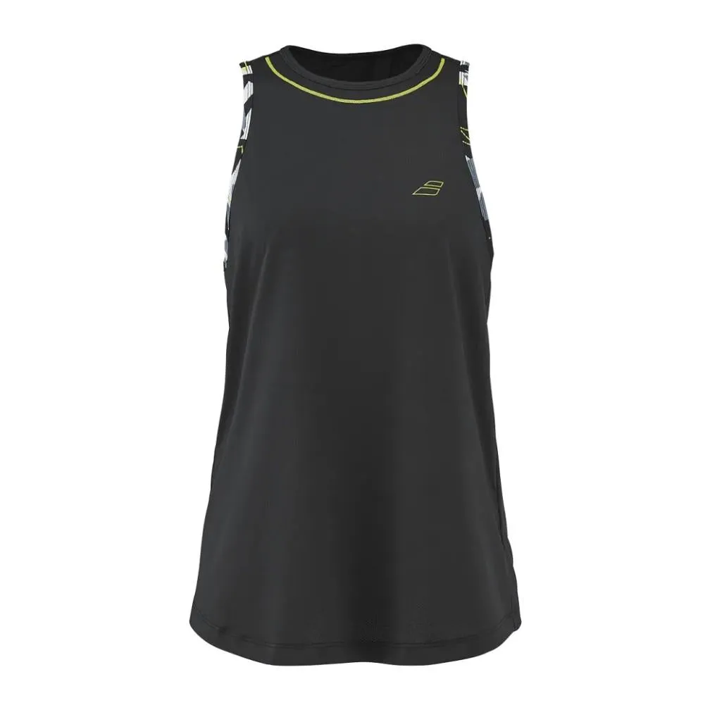 Babolat Tenis Tank Femenino Aero_Tank_Top Black/Black