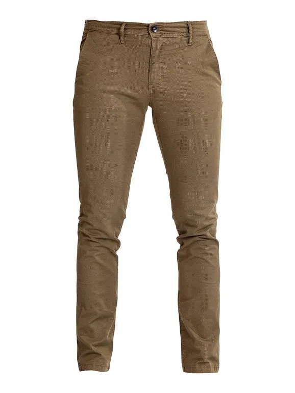 Baci & Abbracci Pantalón de hombre de algodón slim fit