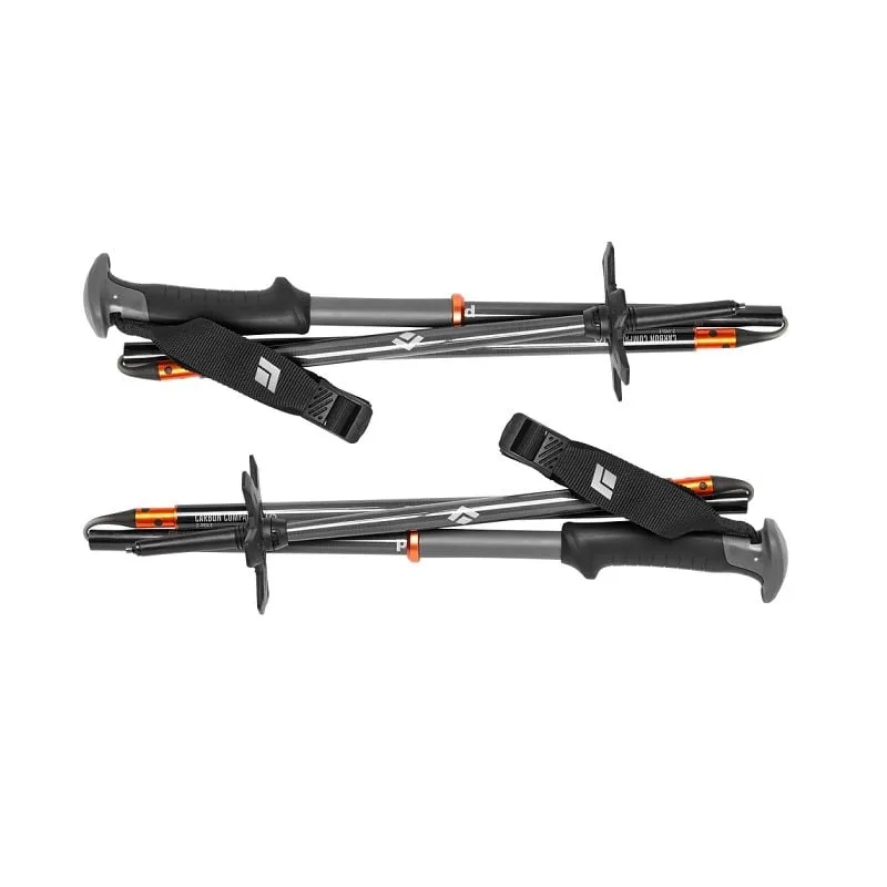 Bastones de esquí de travesía Black Diamond Carbon Compactor (Negro/Gris)