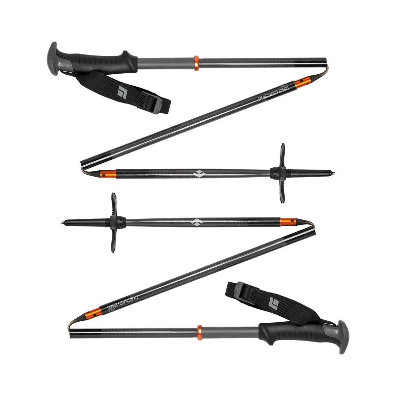 Bastones de esquí de travesía Black Diamond Carbon Compactor (Negro/Gris)