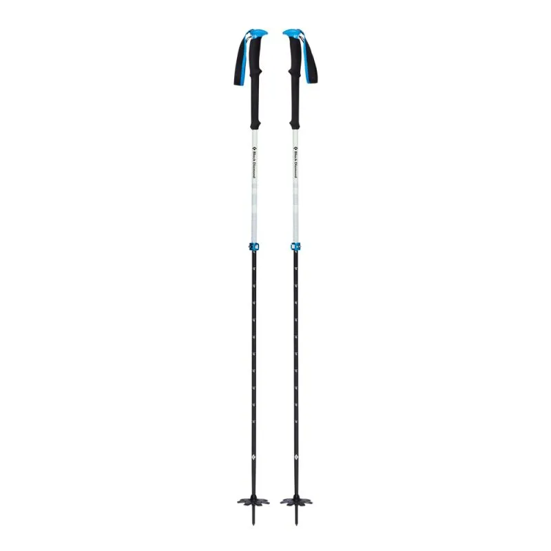 Bastones de esquí de travesía Black Diamond Expedition 2 Pro (Negro/Azul)