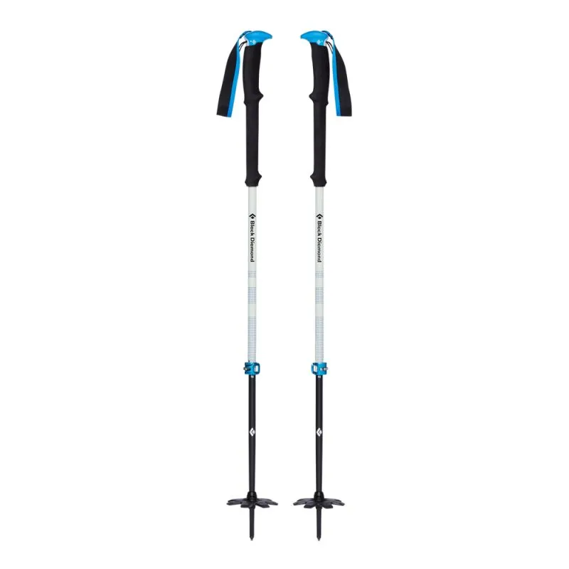 Bastones de esquí de travesía Black Diamond Expedition 2 Pro (Negro/Azul)