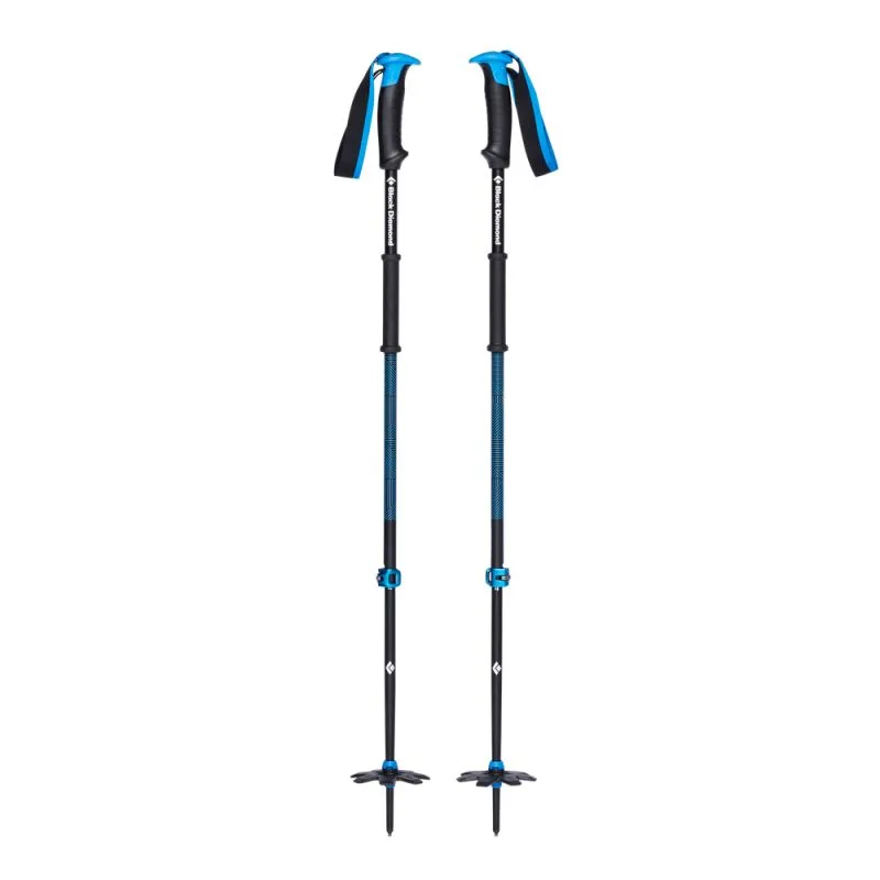 Bastones de esquí de travesía Black Diamond Traverse Pro (Negro/Azul)