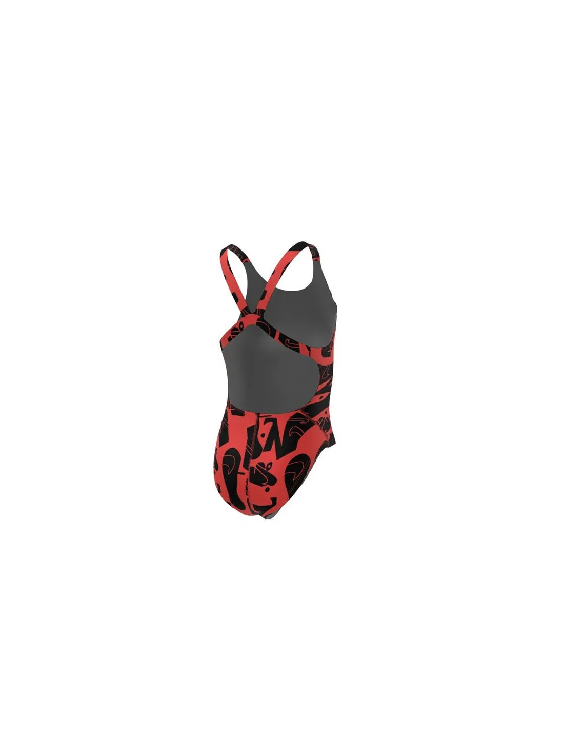 Bañador de natación Nike Fastback rojo Niña