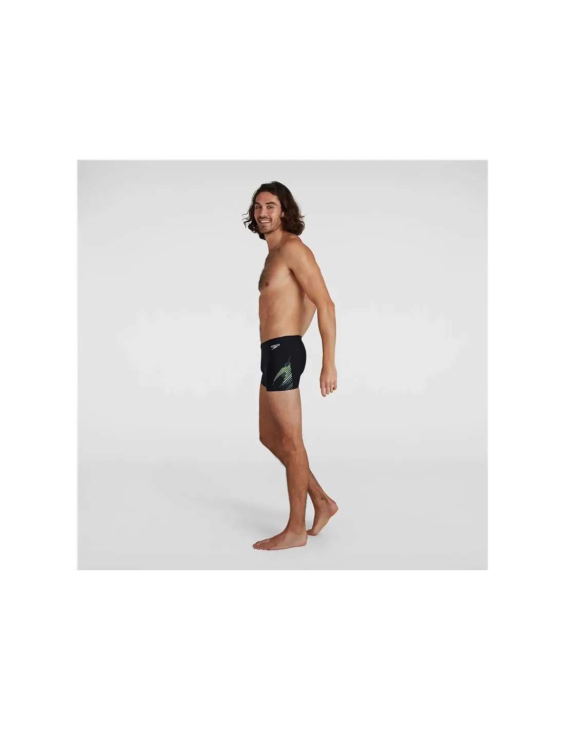 BAñADOR DE NATACIóN SPEEDO ALLOVER VCUT AQUASHORT M BLACK