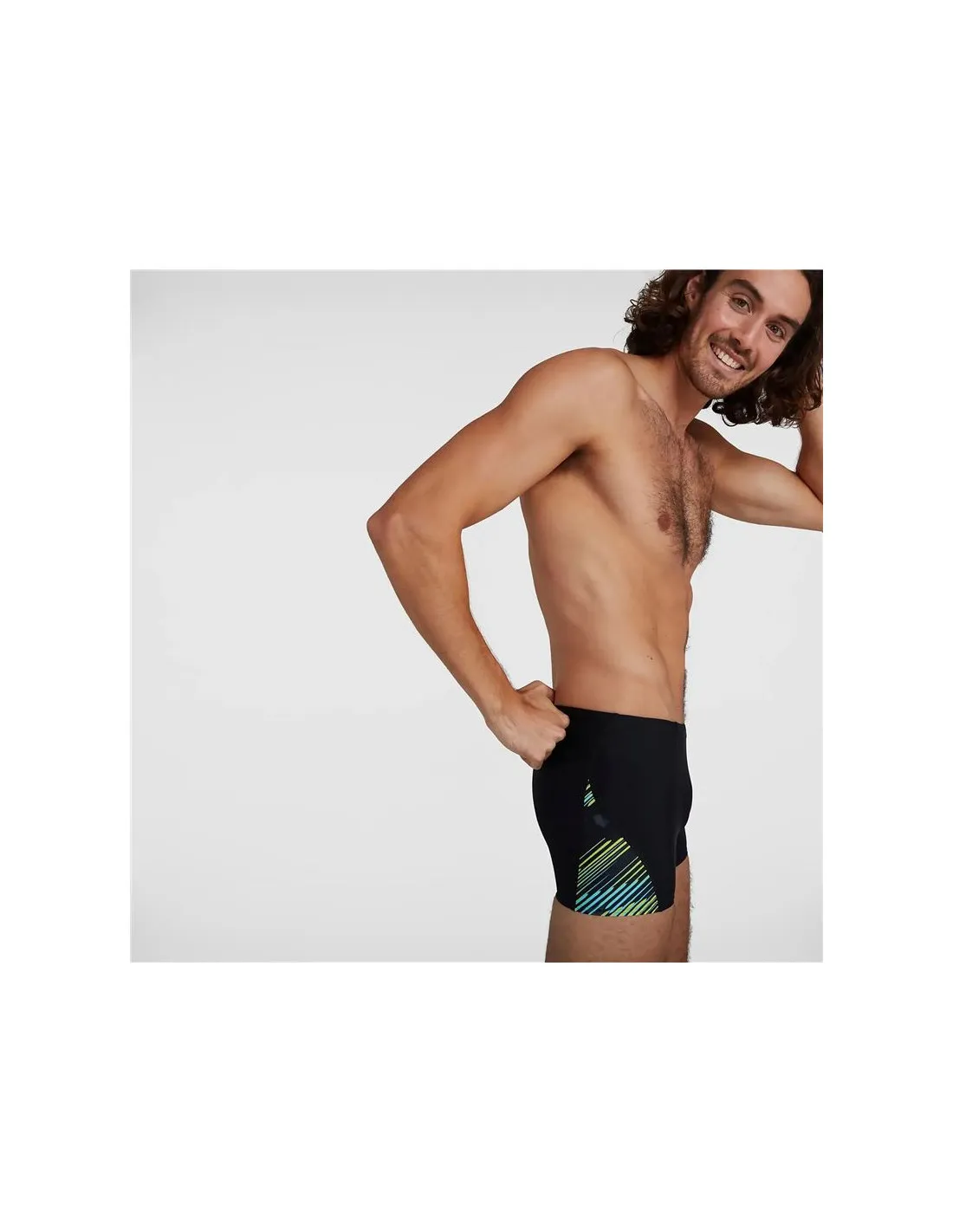 BAñADOR DE NATACIóN SPEEDO ALLOVER VCUT AQUASHORT M BLACK