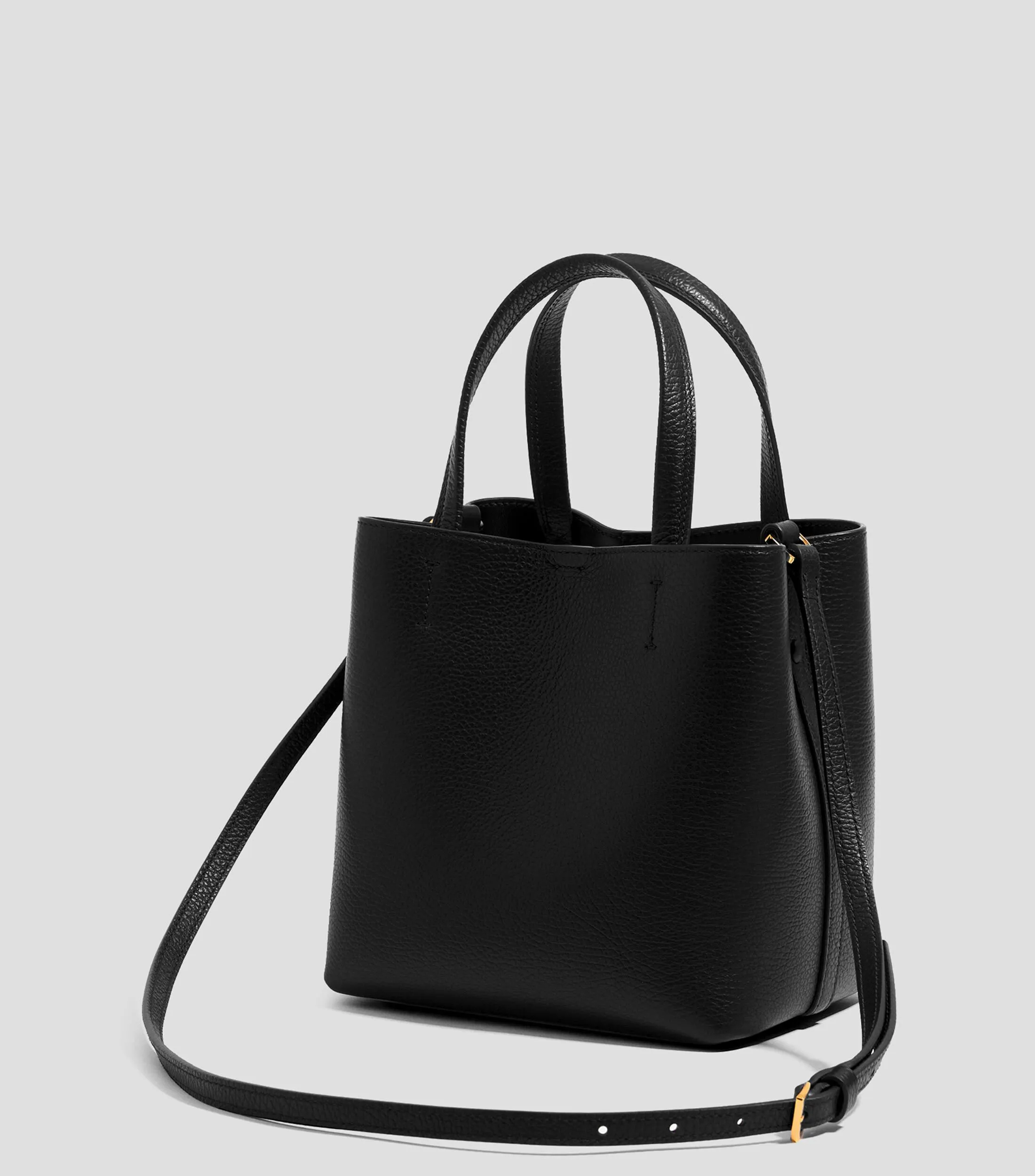 Bimba y Lola Bolso crossbody Chihuahua pequeño piel negro Mujer