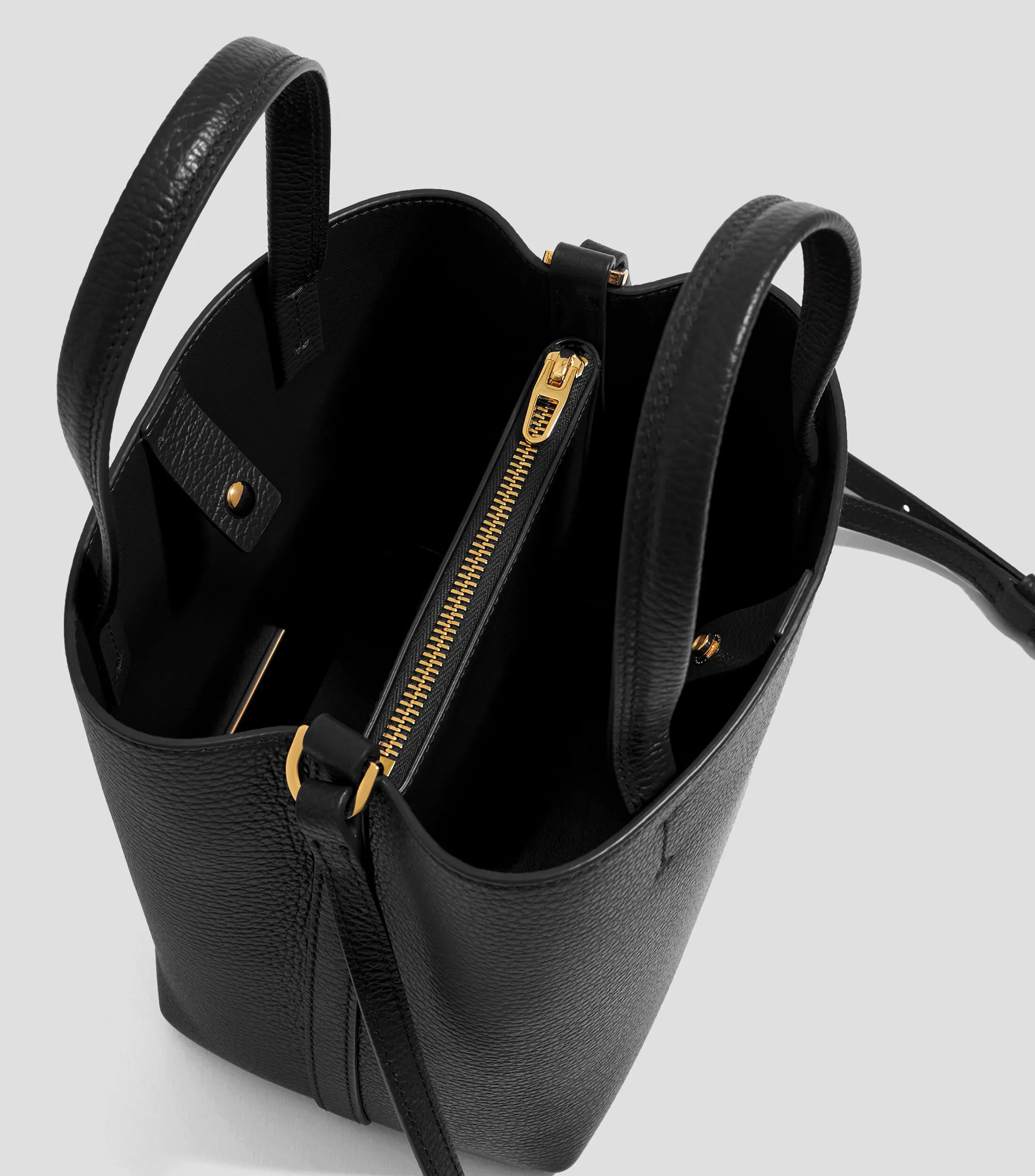 Bimba y Lola Bolso crossbody Chihuahua pequeño piel negro Mujer