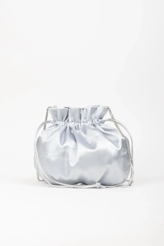 BOLSO BOMBONERA TURBU  PLATA