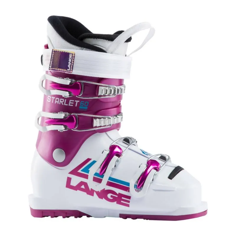 Botas de esquí Lange Starlet 60 (blanco/rosa) Niño
