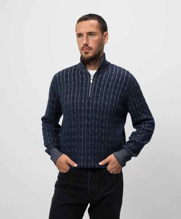 Brunello Cucinelli Blue cashmere sweater