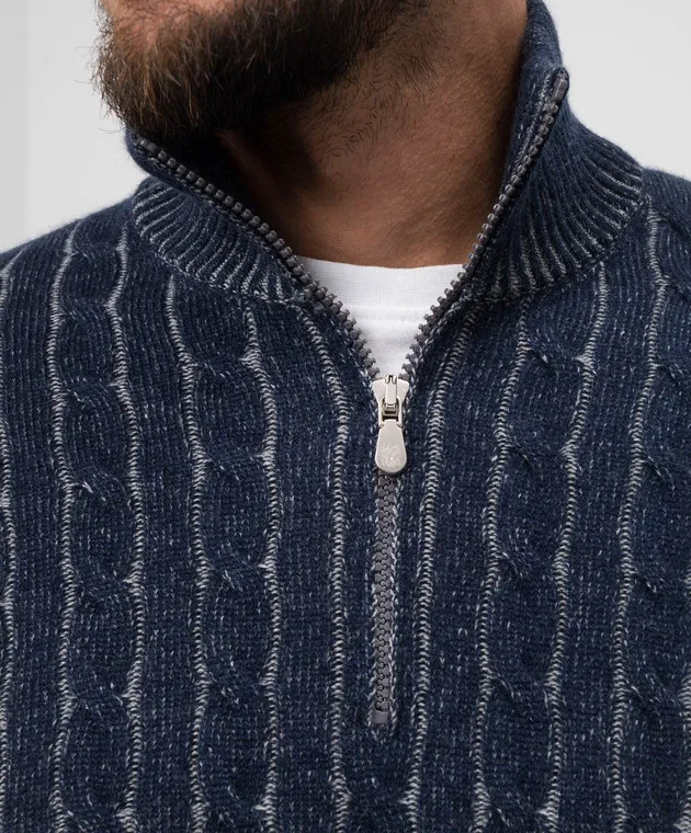 Brunello Cucinelli Blue cashmere sweater