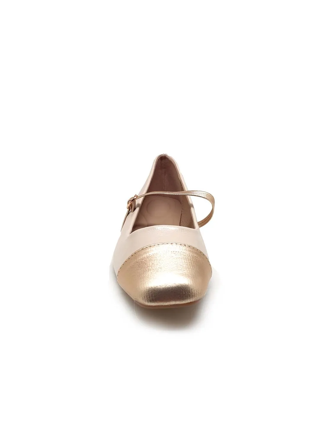 BUONAROTTI BAILARINA NUDE CON ADORNO TIRA Y HEBILLA EN ORO YS3255O