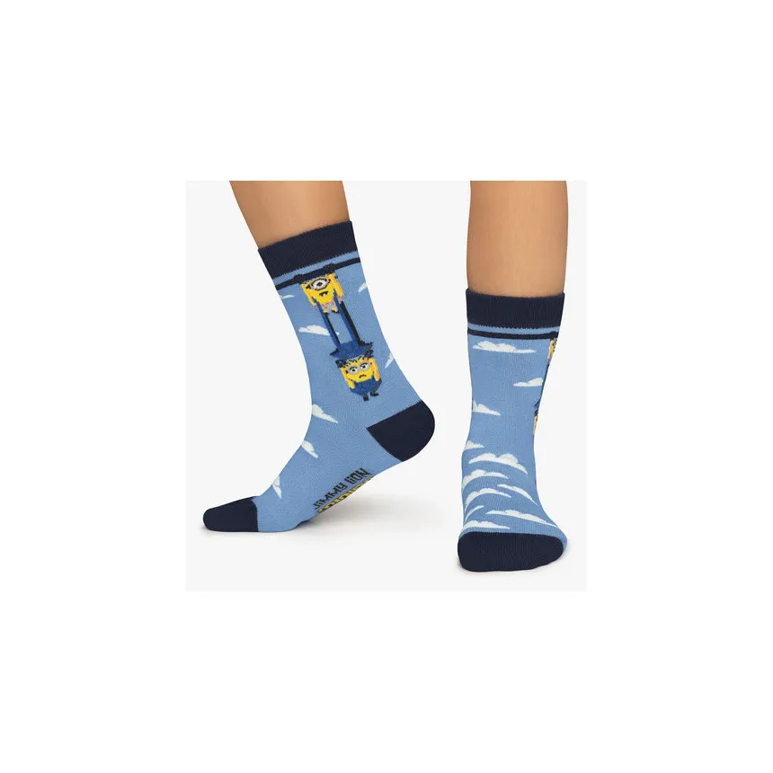 Calcetines Jimmy Lion Minions Sky Para Niños Azul 
