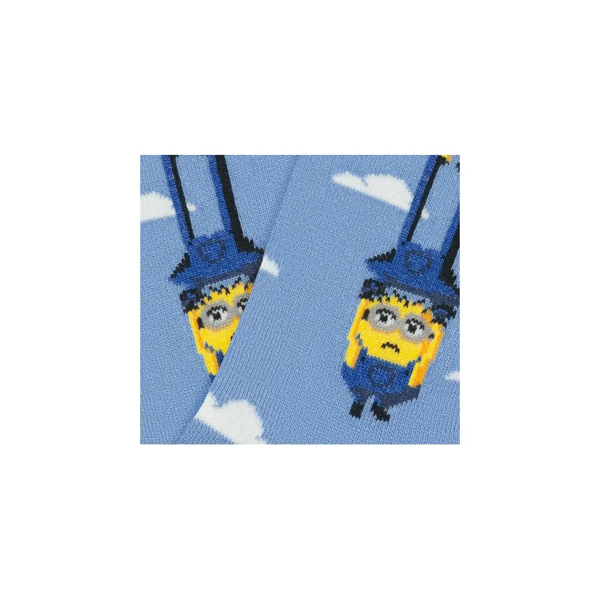 Calcetines Jimmy Lion Minions Sky Para Niños Azul 