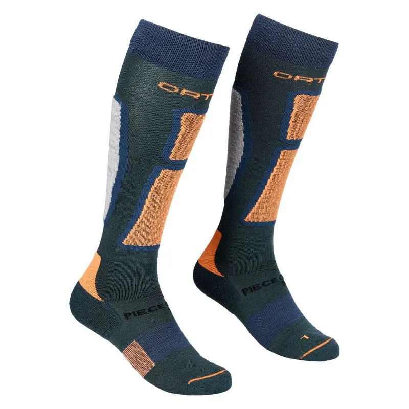 Calcetines largos ORTOVOX Ski Rock'n'wool (verde pacífico) hombres