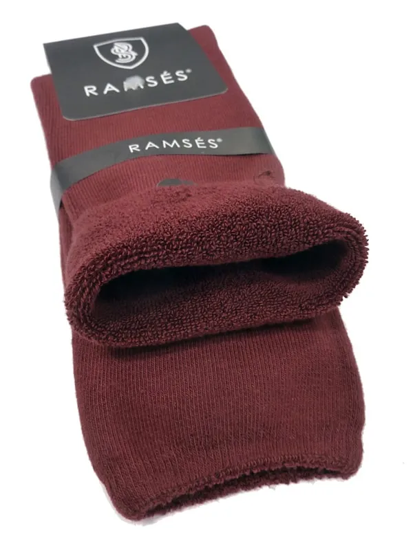 Calcetines Térmicos Ramsés sin puño en granate