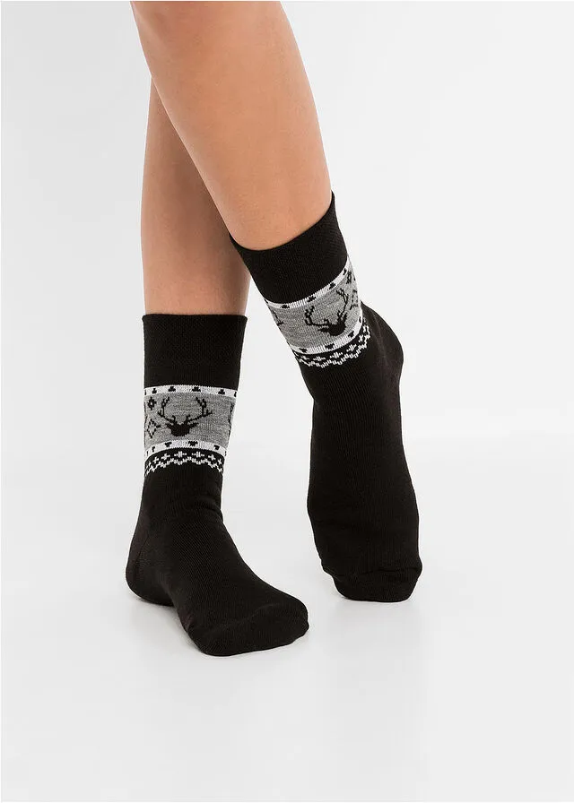 CALCETINES TéRMICOS UNISEX (PAQUETE DE 4 UNIDADES) NEGROAZULGRIS JASPEADO