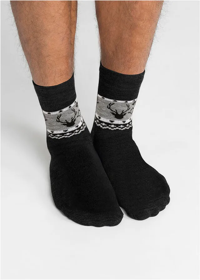 CALCETINES TéRMICOS UNISEX (PAQUETE DE 4 UNIDADES) NEGROAZULGRIS JASPEADO